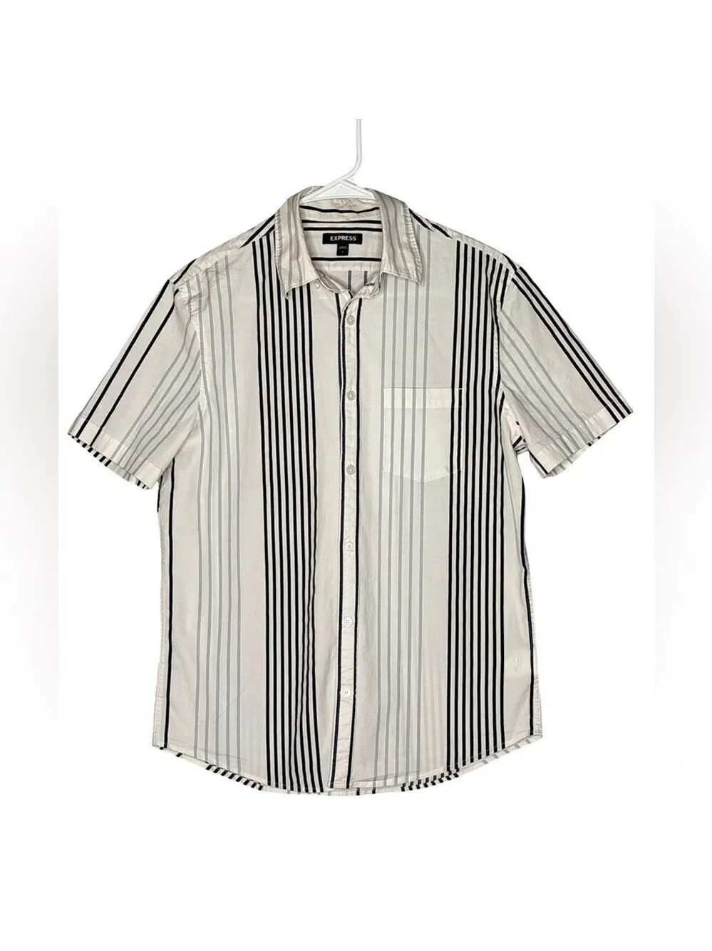 Express Men's Striped Casual Shirt, Sz S